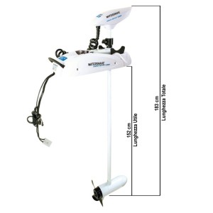 WaterSnake GEO SPOT GPS SW 65lb 66" 12V - Motore da prua