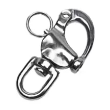 MOSCHETTONE A SCATTO INOX MM.12