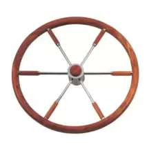 VOLANTE INOX E LEGNO DIAM. 45