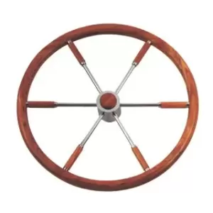 VOLANTE INOX E LEGNO DIAM. 60