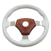 VOLANTE IN POLIURET. BIANCO DIAM.35