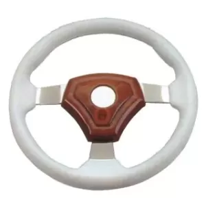 VOLANTE IN POLIURET. BIANCO DIAM.35