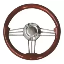 VOLANTE IN ACC.INOX E MOGANO CM.35