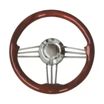 VOLANTE IN ACC.INOX E MOGANO CM.35