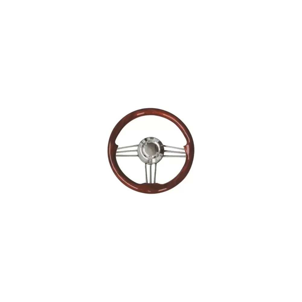 VOLANTE IN ACC.INOX E MOGANO CM.35