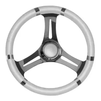 VOLANTE INOX IMP.POL.BIANCO DIAM.35