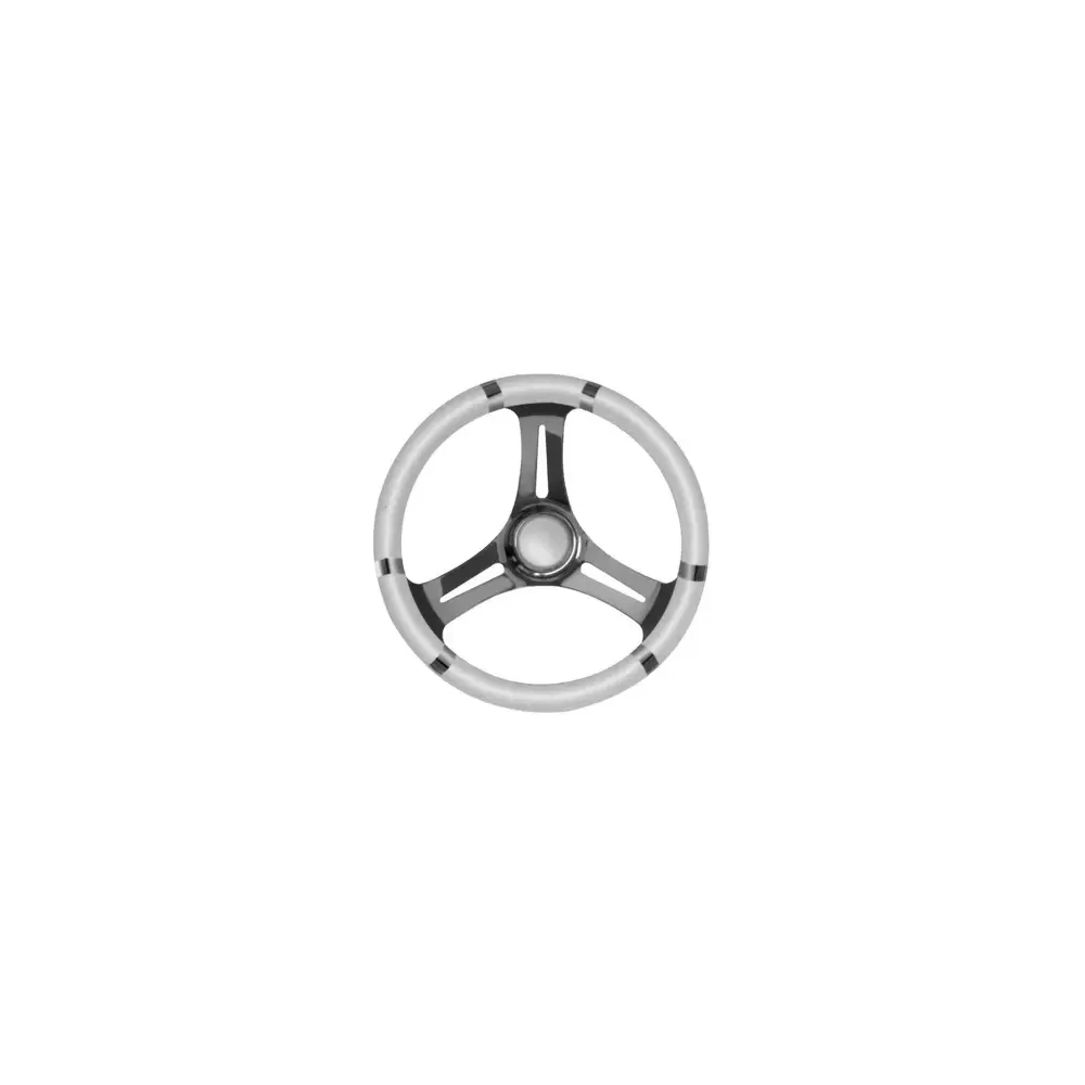 VOLANTE INOX IMP.POL.BIANCO DIAM.35