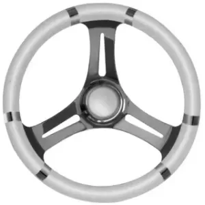 VOLANTE INOX IMP.POL.BIANCO DIAM.35