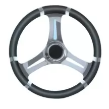 VOLANTE INOX IMP.POL.NERO DIAM. 35