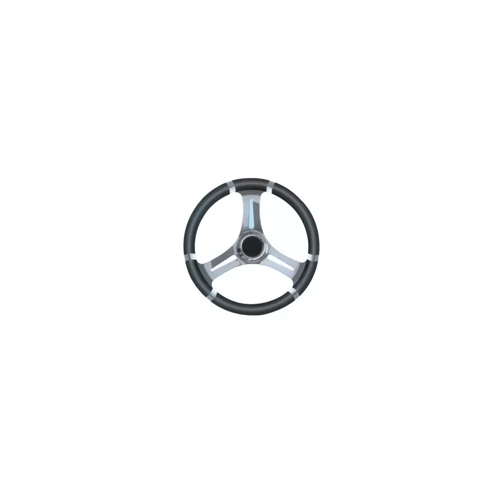 VOLANTE INOX IMP.POL.NERO DIAM. 35