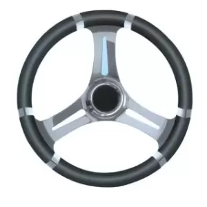 VOLANTE INOX IMP.POL.NERO DIAM. 35
