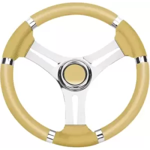 VOLANTE INOX IMP.POL.AVORIO DIAM.35