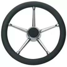 VOLANTE INOX IMP.POL.NERO DIAM.35