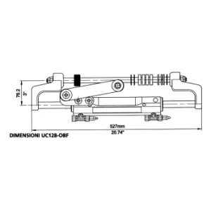 CILINDRO UC128-OBF/3 FRONTALE