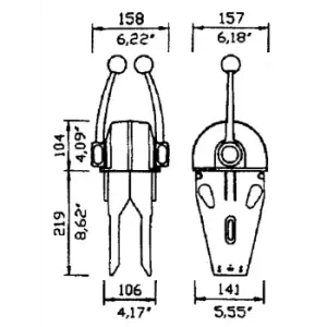 MONOLEVA DOPPIA DA CRUSCOTTO B104