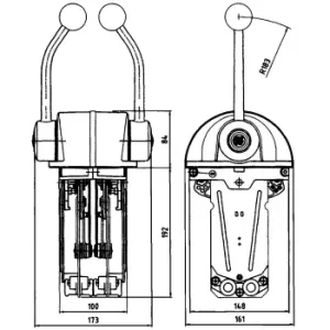 MONOLEVA DOPPIA CROM. 2 MOT. B302CR