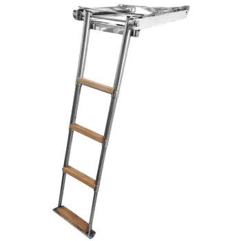SCALETTA SOTTOPL.TELESC. 4 GR.LEGNO