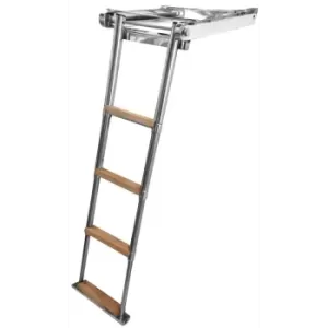 SCALETTA SOTTOPL.TELESC. 4 GR.LEGNO