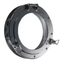 OBLO" TONDO IN OTTONE CROMATO