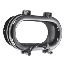 OBLO" OVALE IN OTTONE CROMATO
