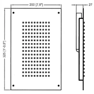 SOFFIONE QUADRO LED SLIM 24 V