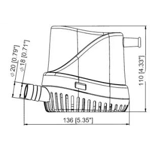 POMPA SENTINA AUTOM.TMC 500 - 12V