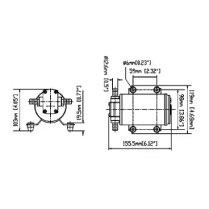 POMPA INGRANAGGI 12 LT/MIN 12V