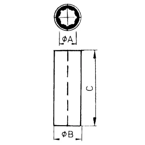 BOCCOLA L.A.OT.2 1/4"X3"X 9"