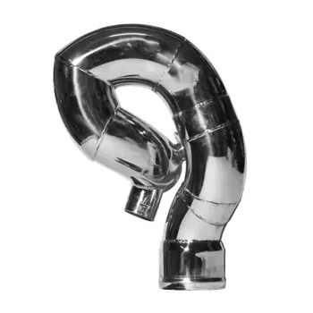 GOMITO SCARICO ACCIAIO INOX
