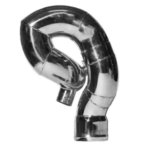 GOMITO SCARICO ACCIAIO INOX
