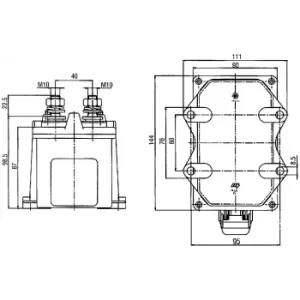 STACCABATTERIA 24V S/USCITA SEGNALE