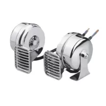 COPPIA TROMBE CROMATE MT2 24/V