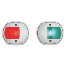 COPPIA FANALI PLASTICA BIANCO LED