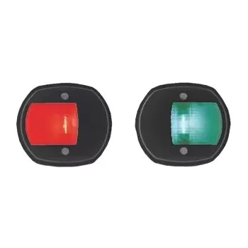 COPPIA FANALI PLAST.NERA A LED