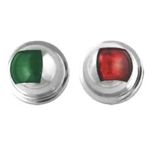 COPPIA FANALI TONDI INOX  A LED