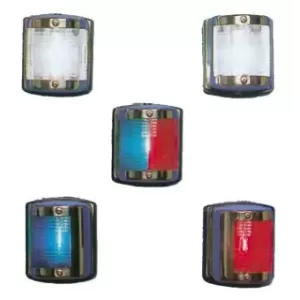 FANALE INOX ECON. LUCE ROSSA