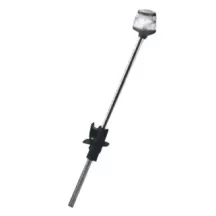 FANALE 360 NERO C/ASTA TELESCOP.