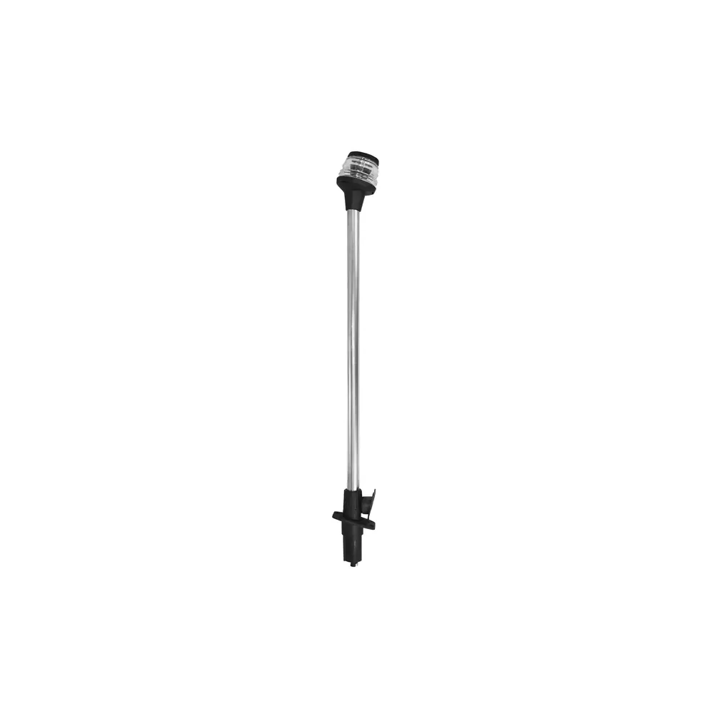 FANALE 360 NERO LED C/ASTA ESTRAIB