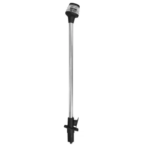 FANALE 360 NERO LED C/ASTA ESTRAIB
