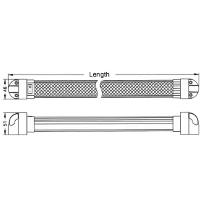 LUCI LED 12-28/V 24W LUNGH.980MM