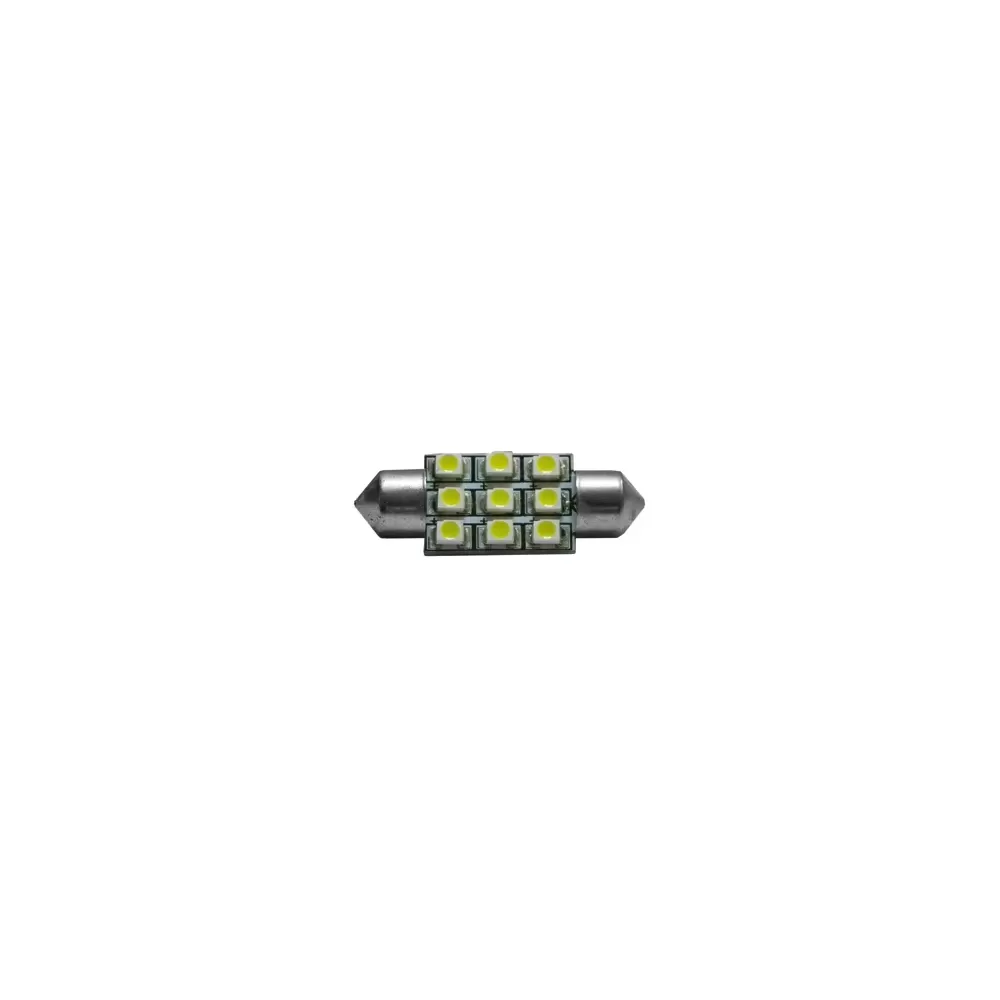 LAMPADINA A SILURO 9 LED 12V