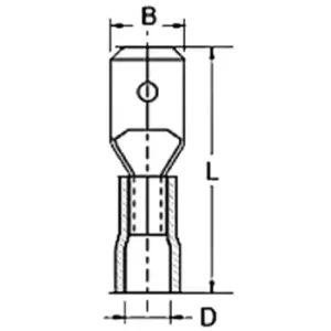 TERMINALI D.4,4MM - B.2,9MM BLU