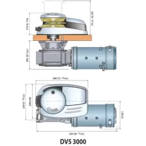 SALPA ANCORA DAVE 3000W 24V C/CAMP.