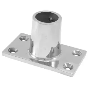 BASE QUADRA IN ACC.INOX 90 MM.25