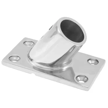BASE QUADRA IN ACC.INOX 60 MM.25