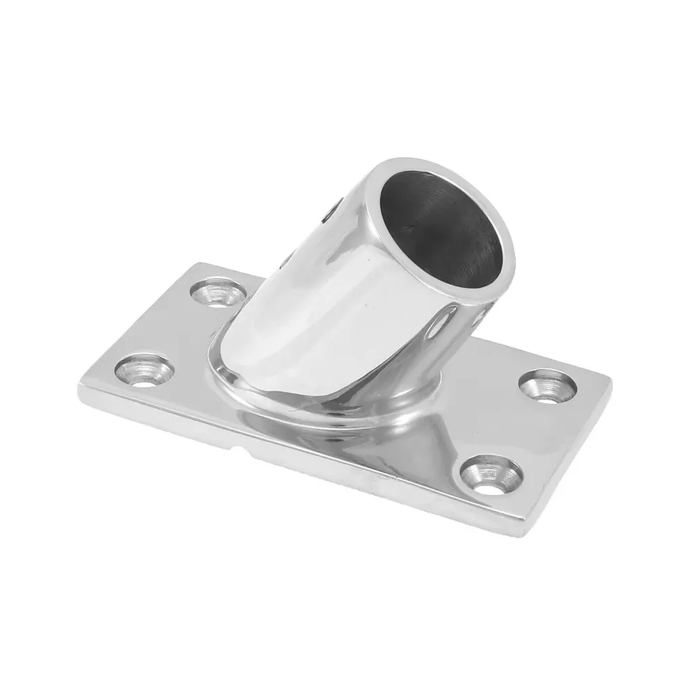 BASE QUADRA IN ACC.INOX 60 MM.25