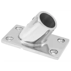 BASE QUADRA IN ACC.INOX 60 MM.25