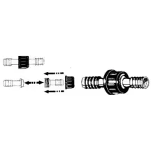 RACCORDO CILINDRICO NYLON MM 14