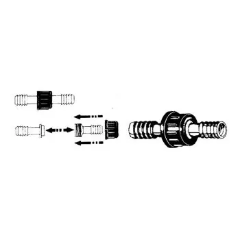 RACCORDO CILINDRICO NYLON MM 30