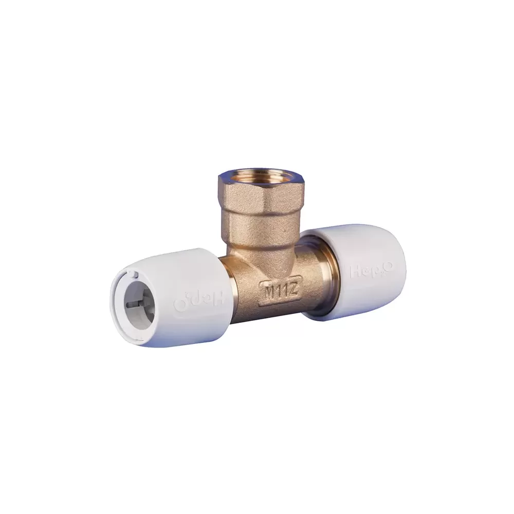 RACCORDO A T IN OTTONE 1/2" DIAM.15